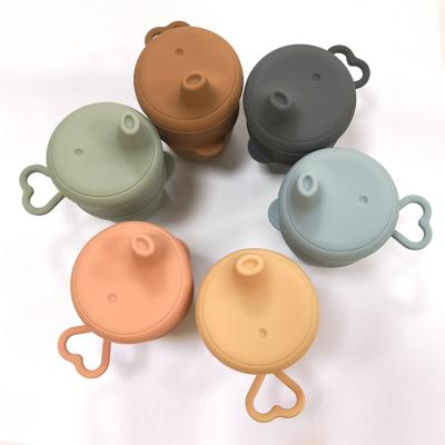 Китай Крышки чашки Sippy силикона младенца чашек Sippy ломкого фталата BPA свободные продается