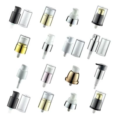 China Spill No 18/410 20/410 22 /410 24/410 Plastic Outer Spring Black Treatment Pump Cream Pump 20mm for sale