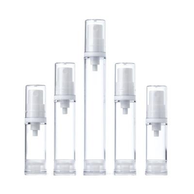 China Pump Bottle Set 5ML 10ML 15ML Cosmetic Airless Clear Bottle With Pump Sprayer Cap For Cosmetic Lotion Bottle Cosmetic Packaging for sale