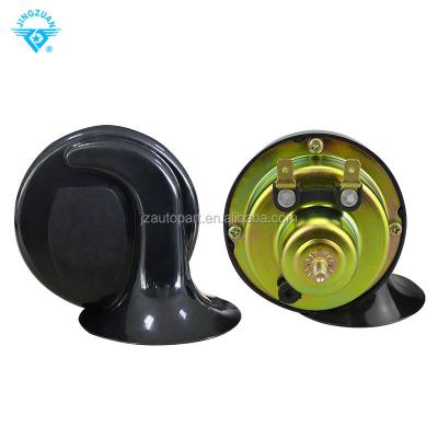 China Universal 2 Pcs Car Truck Refitting Black Loud Dual Tone Electric Snail Horn 12V 110 DB for sale