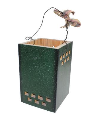 China Wooden hanging box basket home garden decoration flower pot for sale