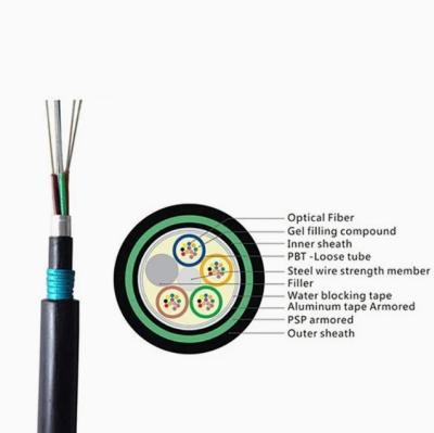 Chine Cable à fibre optique directement enterré GYTA53 avec PBT Loose Tube et perte de retour ≥ 50 dB pour les cœurs de performance supérieure de réseau 2-144 cœurs à vendre