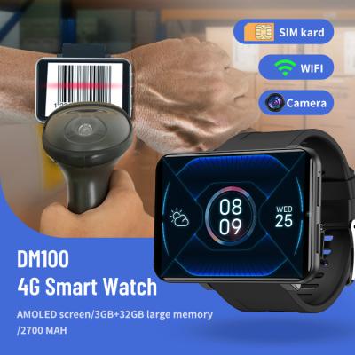 China DM100 Smartwatch Sim Card 4G Camera GPS WIFI Smart Watch 500MP HD Camera Battery 2880mah for sale