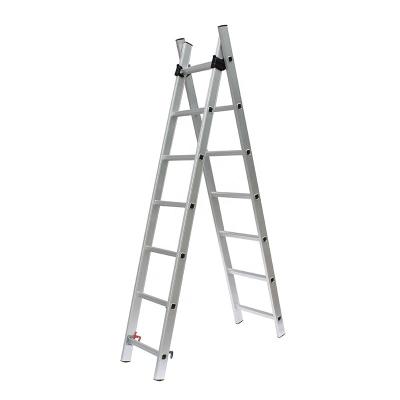 China Folding Ladders 14 Steps 3.4 Meter Combination Aluminum Extension Industrial Folding Ladder for sale