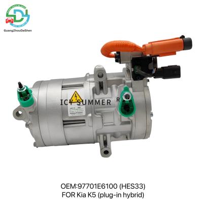 China 97701E6100 Hybrid AC Compressor HES33 For Kia K5 Plug In Hybrid Compressor for sale