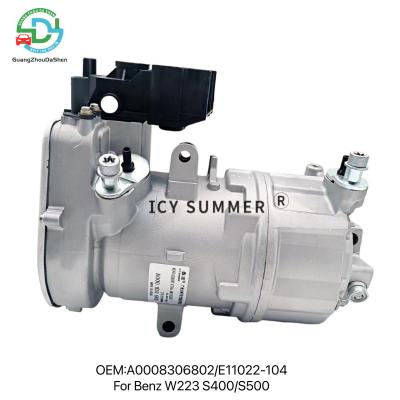 China Hybrid Electric Car AC Compressor A0008306802 E11022-104 For Benz W223 S400 S500 for sale