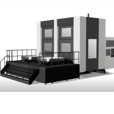 China High Rigidity Roller Guide Horizontal Machining Center / Cnc Hmc Machine X/Y/Z axis for sale