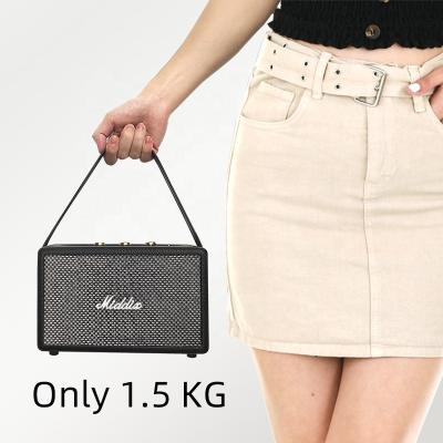 China None Customized High Quality Wireless Rechargeable Portable Outdoor Family Speakers 15w Wooden Music Player for sale