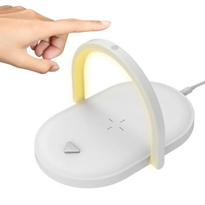 China â¤8mm Creative Folding 15W Phone Holder Wireless Charger Lamp Portable Fast Charging Wireless Charger for iPhone Samsung Xiaomi OPPO for sale