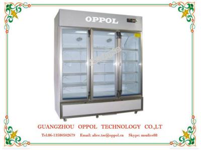 China OP-805 Double Glazing Vaccuum Toughened Glass Door Medical Drug Storage Freezer for sale