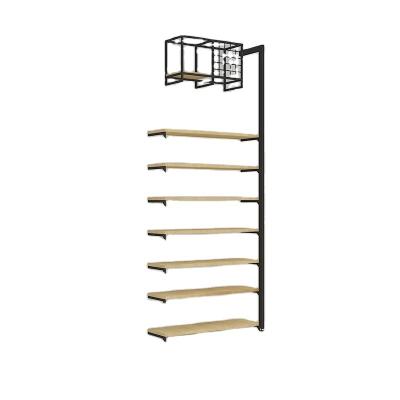 China Miniso style single sided high quality black supermarket shelf, Canton supermarket shelf, Australia supermarket shelf for sale