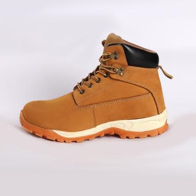 China Anti Slip Nylon Fabric Gusset Genuine Leather Upper Shoes For Long Lasting Durability for sale
