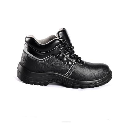 China Embossed Cow Leather Electrical Hazard Protection And Shock Absorption Middle Cut Safety Shoes For Dependable Performance for sale