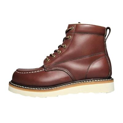 China Schokabsorberende lace-up Goodyear gevaarbestendige laarzen met afsluiting veiligheidsschoenen voor mannen Te koop