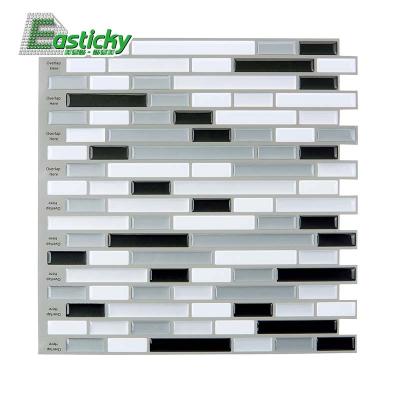 China Modern hot sale 3d wall decor waterproof amazon backsplash tiles peel and stikck backsplash for sale