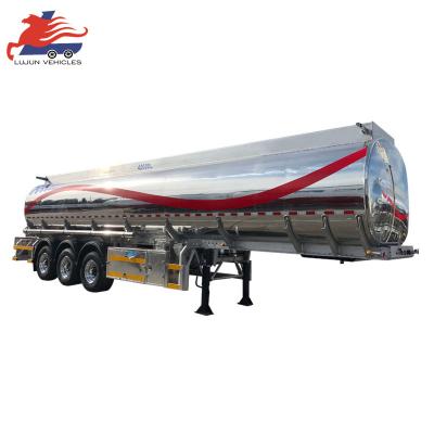 China Truck Trailer 3 4 Axle Fuel Tank Semi Trailer Fuel Oil Transportation Water Tanker Trailer Aluminum Petrol Oil Tanker for sale