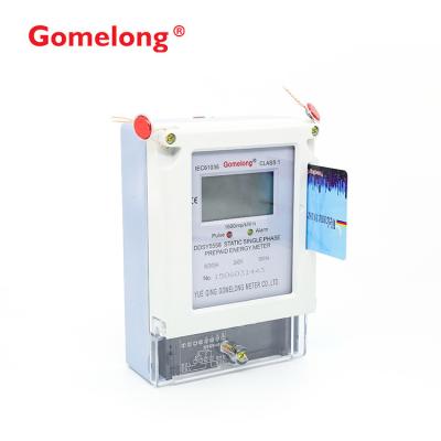 China Hot Selling Good Quality 1 Phase 220 watt digital ac LCD prepay power Meter for sale