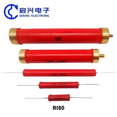 Cina Ri80 10W 20W 30W 50W 100W 200W 300W 500W 1000W 100 Ohm Resistenze ad alta tensione cilindriche fisse in vendita