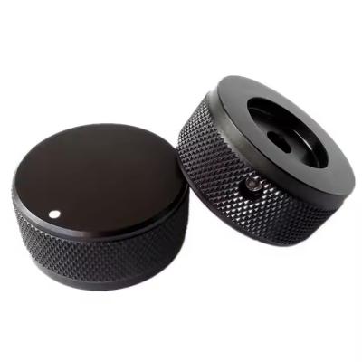 China Elektronisch accessoire van massief aluminium Potentiometerknop Volumecontrole knop Te koop