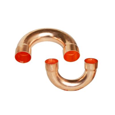 China NXF ASTM DIN JIS B280/EN12735/JISH3300 C11000 C12200 DN15-1200 SCH10-XXS 180° Butt Welding Casting Copper Elbow for sale