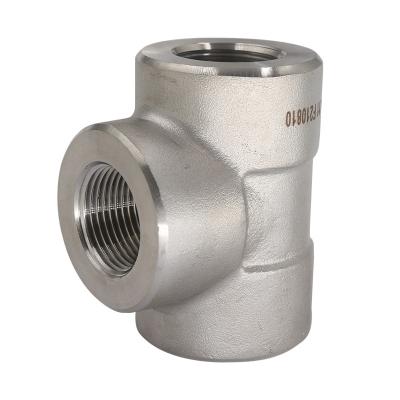 China NXF JIS EN ASTM B127 MONEL 400 Alloy/UNS N04400 DN15-1200 Class 150-6000 Nickel Alloy 400 Forging Threaded Tee for sale