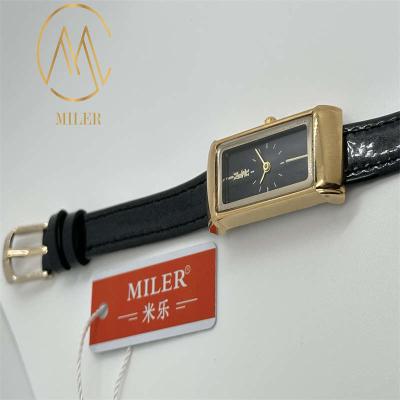 China Fashion Design Women Quartz Wrist Watch Black/Red Band Color Special Features Waterproof for sale