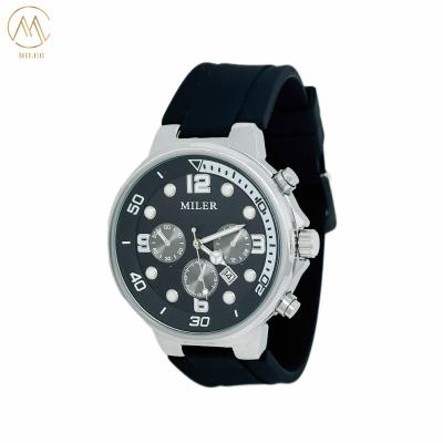 China Hot Sale Custom Logo Quartz Sports Quartz Wrist Watch with Silicone Strap for sale