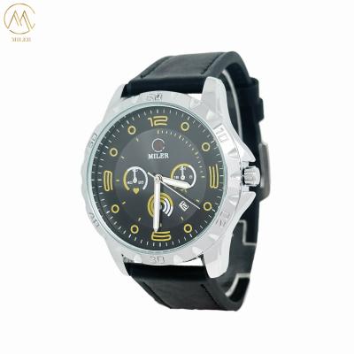Chine 30 mètres de cuir résistant à l'eau courroie de quartz montre avec personnalisation de logo à vendre