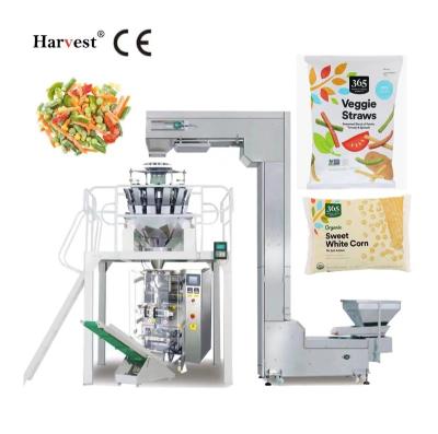 China Freeze Dried Food Packing Machine High Speed Vertical Vegetable Fruit , Corn Grain Smart Food Weighing And Packaging Machine for sale