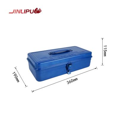 China Convenient Customized metal repair kit large capacity double-layer space iron tool box customized color gift box of household and travel for sale