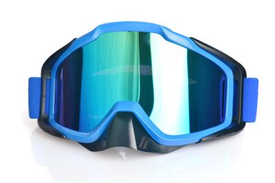 China Customzied roll off motorcycle goggles with REVO red anti-fog lens, tear off motocross goggles with best price for sale