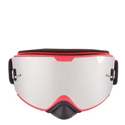 China Grey lens 2019 new style motorcycle goggles, clear hot sale style motocross goggles with full REVO function lens for sale