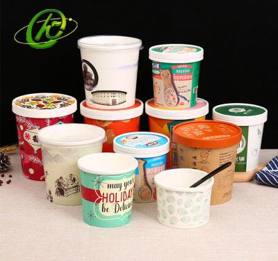 China Disposable 16oz 1000ml 32oz Soup Container Customized Soup Bowl Craft Disposable Soup Printing White Paper Cup Cups for sale