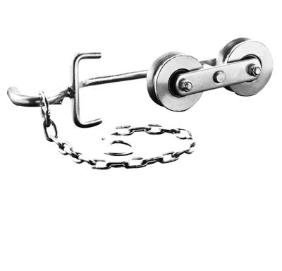 China Modern Steel Silvery Hanging Door Roller Banana Cart Banana Hanging Dumpster for sale