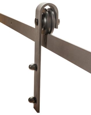 China Wooden sliding door barn door accessories with hanger steel sliding door roller for sale