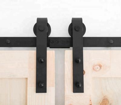 China Steel Sliding Wooden Barn Door Hardware Kits for sale