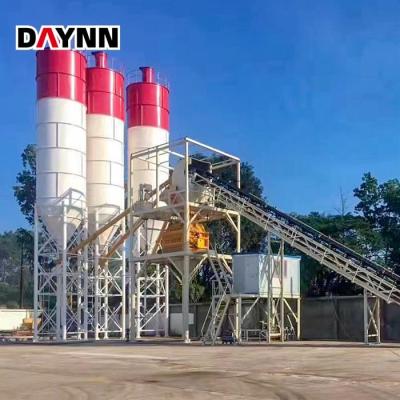 China Construction works 75 M3/H Stationary Concrete Mixing Plant HZS75 Cement Mixing Batching Plant Of M3/H In Stock for sale