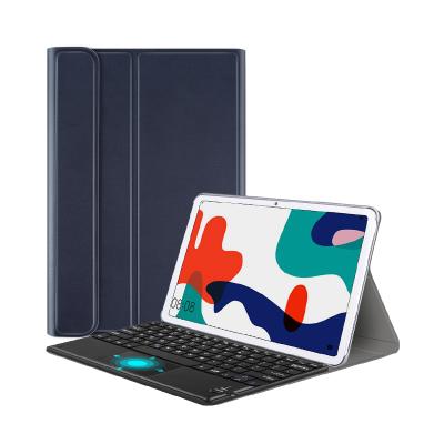 China Keyboard With Touchpad Trackpad Touchpad Keyboard Case For Huawei MatePad 10.4 2020 Wireless Keyboard Case Leather Cover for sale