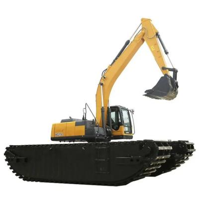 China customized Swamp Buggy With Pontoons Floating Amphibious Pontoon used for 7 - 50 Ton Excavator for sale