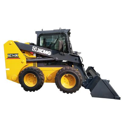 China Factory XCMG 1 Ton Mini Skid Steer Loader XC740 Skid Steer Wheel Loader New For Sale for sale