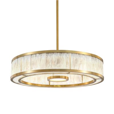 China Modern Living Room Decorative Italian Led Light Luxury Modern Round Frosted Glass Chandelier Pendant for sale