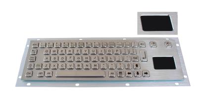 China Stainless steel vandal - proof panel mount Industrial Mini Keyboard / metallic keyboard for sale