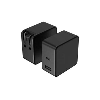 China Universal GaN 65w Charger US EU UK Mini Super Fast Type C PD PD + QC3.0 Adapter USB Charger for sale