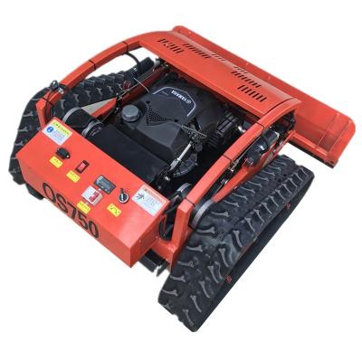 China MINI CRAWLER 2-Stroke LAWN MOWER REMOTE CONTROL GRASS BLADE ROBOT MOWER 75HP FOR SALE for sale