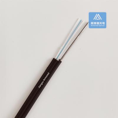 Chine Simplex SM Drop Cable 5,0x2,0 mm Noir LSZH Intérieur câble à fibre optique FTTH à vendre