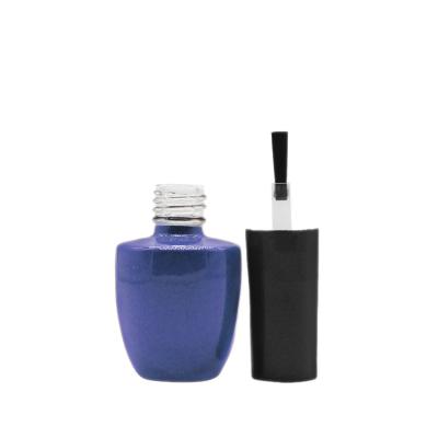 China Personal Care OEM Nail Builder Gel Polish Glass Empty Pink Square Bottle for sale