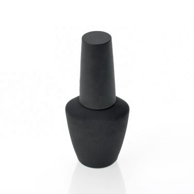 China Personal Care 13ML Square Nail Glass Empty Gel Polish Bottle With Cap And Brush for sale