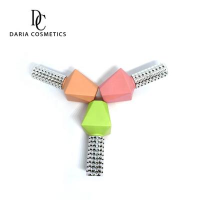 China Daria Cosmetics Personal Care Diamond Factory Price Free Sample Printing Logo 15ml Gel Nail Polish Empty Bottles With Diamond Silver Lids for sale