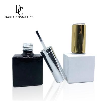 China Daria Cosmetics personal care big color UV custom logo printing square empty gel nail polish bottle 18ml 20ml for sale