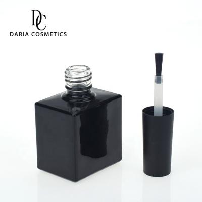 China Personal Care Daria Cosmetics UV Protection Custom Color Made Square Logo Printing Empty Gel Nail Polish Bottle18ml 20ml for sale